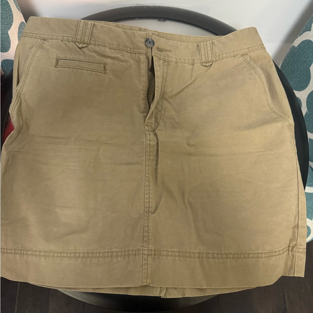 GAP Tan Mini Skirt Classic Cotton Blend